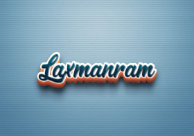 Cursive Name DP: Laxmanram