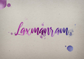 Laxmanram Watercolor Name DP