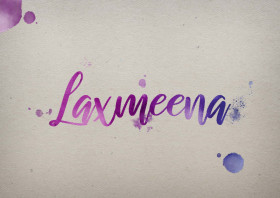 Laxmeena Watercolor Name DP