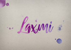 Laxmi Watercolor Name DP