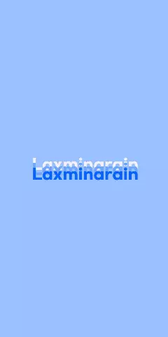 Name DP: Laxminarain