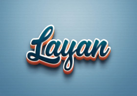 Cursive Name DP: Layan