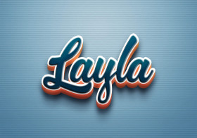 Cursive Name DP: Layla
