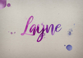 Layne Watercolor Name DP