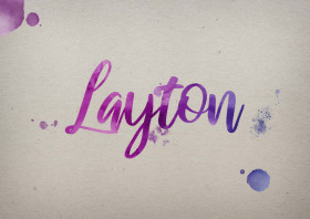 Layton Watercolor Name DP