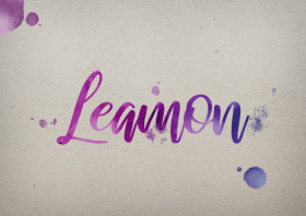 Leamon Watercolor Name DP