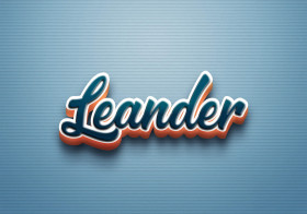 Cursive Name DP: Leander