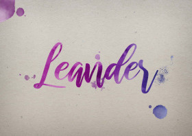 Leander Watercolor Name DP