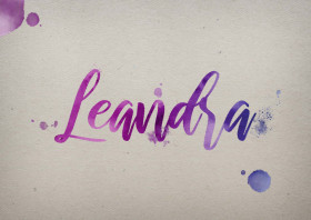Leandra Watercolor Name DP
