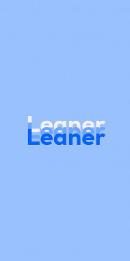 Name DP: Leaner