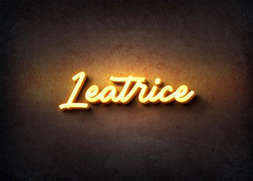 Glow Name Profile Picture for Leatrice