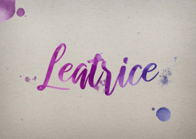 Leatrice Watercolor Name DP