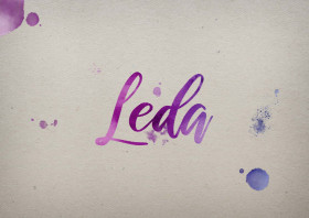 Leda Watercolor Name DP