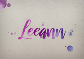 Leeann Watercolor Name DP