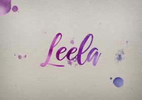 Leela Watercolor Name DP