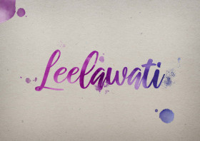 Leelawati Watercolor Name DP