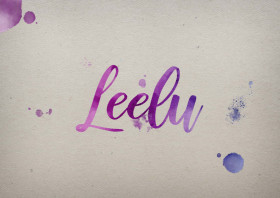 Leelu Watercolor Name DP