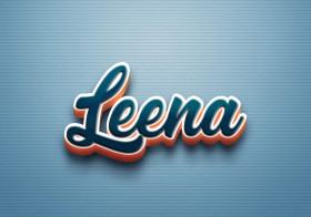 Cursive Name DP: Leena