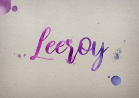 Leeroy Watercolor Name DP