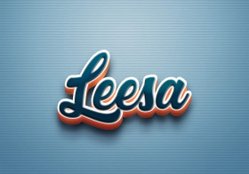 Cursive Name DP: Leesa