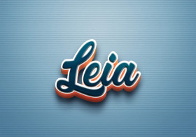 Cursive Name DP: Leia