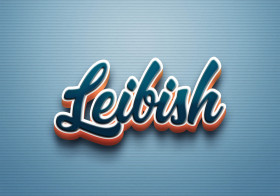 Cursive Name DP: Leibish