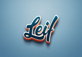 Cursive Name DP: Leif