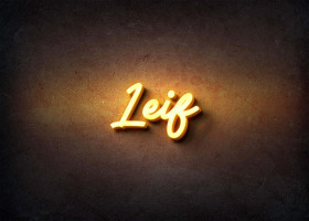 Glow Name Profile Picture for Leif