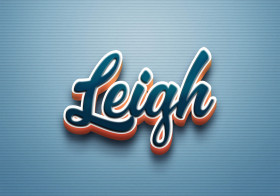 Cursive Name DP: Leigh