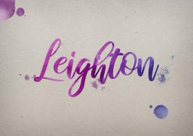 Leighton Watercolor Name DP