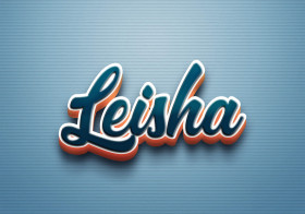 Cursive Name DP: Leisha