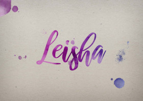 Leisha Watercolor Name DP