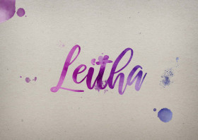 Leitha Watercolor Name DP