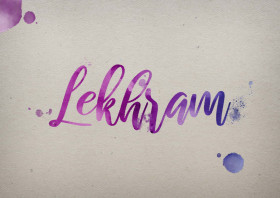 Lekhram Watercolor Name DP