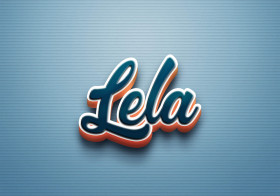 Cursive Name DP: Lela