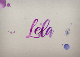 Lela Watercolor Name DP