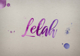 Lelah Watercolor Name DP