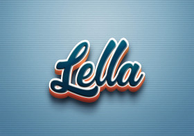 Cursive Name DP: Lella