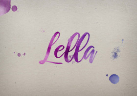 Lella Watercolor Name DP