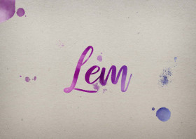 Lem Watercolor Name DP