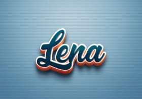 Cursive Name DP: Lena