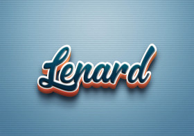 Cursive Name DP: Lenard