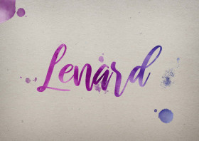 Lenard Watercolor Name DP