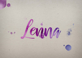 Lenna Watercolor Name DP