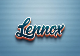 Cursive Name DP: Lennox