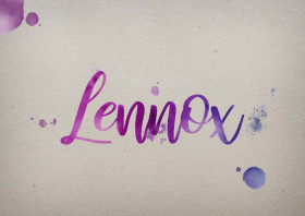 Lennox Watercolor Name DP