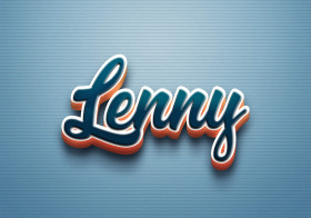 Cursive Name DP: Lenny