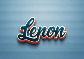 Cursive Name DP: Lenon