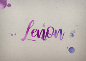 Lenon Watercolor Name DP