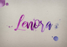 Lenora Watercolor Name DP
